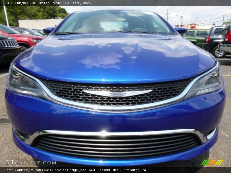 Vivid Blue Pearl / Black 2016 Chrysler 200 Limited