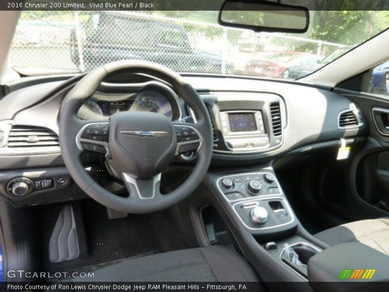 Vivid Blue Pearl / Black 2016 Chrysler 200 Limited
