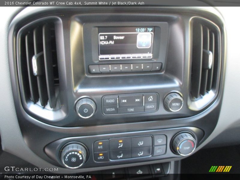 Summit White / Jet Black/Dark Ash 2016 Chevrolet Colorado WT Crew Cab 4x4