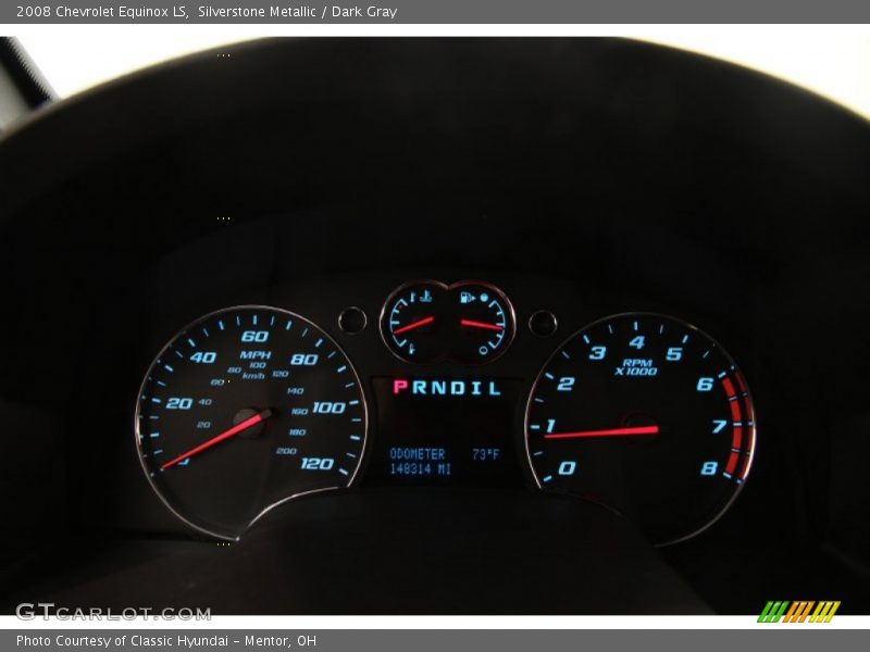 Silverstone Metallic / Dark Gray 2008 Chevrolet Equinox LS