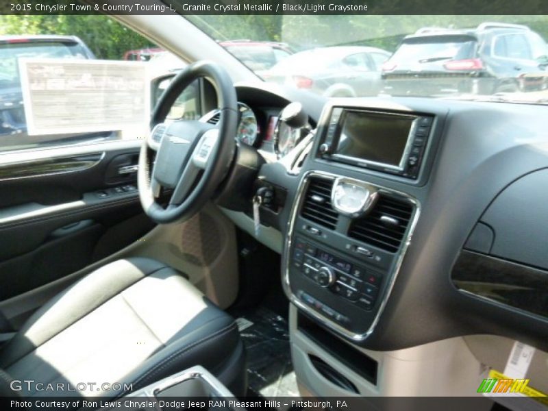 Granite Crystal Metallic / Black/Light Graystone 2015 Chrysler Town & Country Touring-L