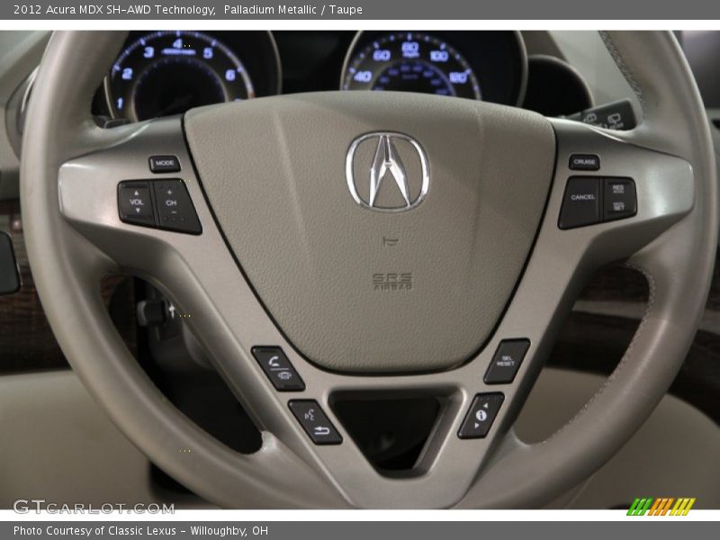 Palladium Metallic / Taupe 2012 Acura MDX SH-AWD Technology