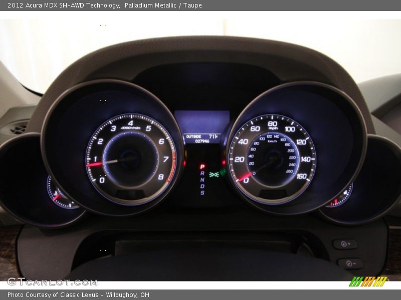 Palladium Metallic / Taupe 2012 Acura MDX SH-AWD Technology