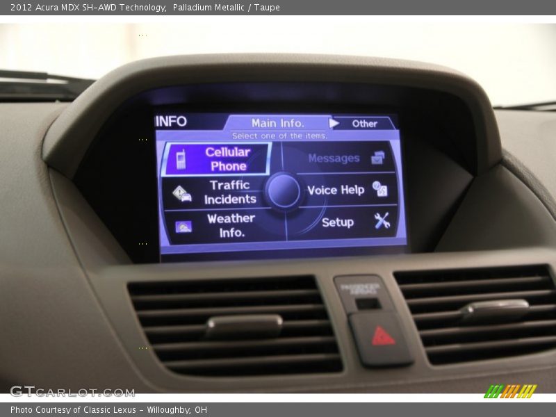 Palladium Metallic / Taupe 2012 Acura MDX SH-AWD Technology