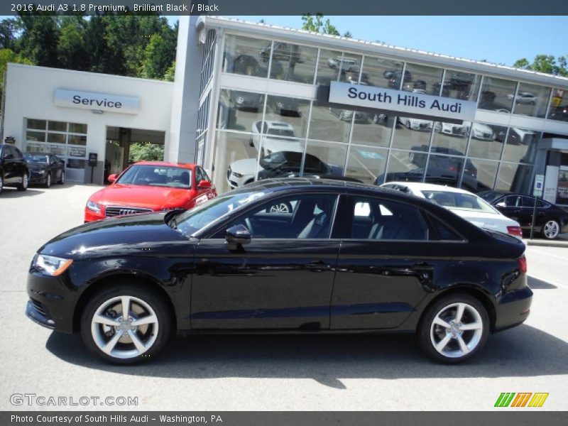 Brilliant Black / Black 2016 Audi A3 1.8 Premium