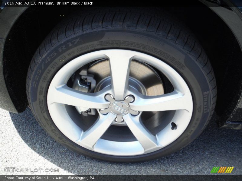 Brilliant Black / Black 2016 Audi A3 1.8 Premium