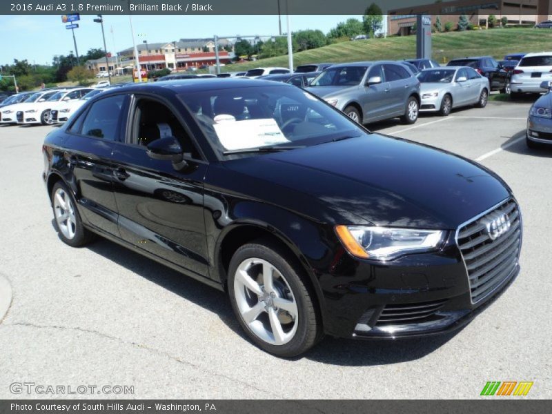 Brilliant Black / Black 2016 Audi A3 1.8 Premium