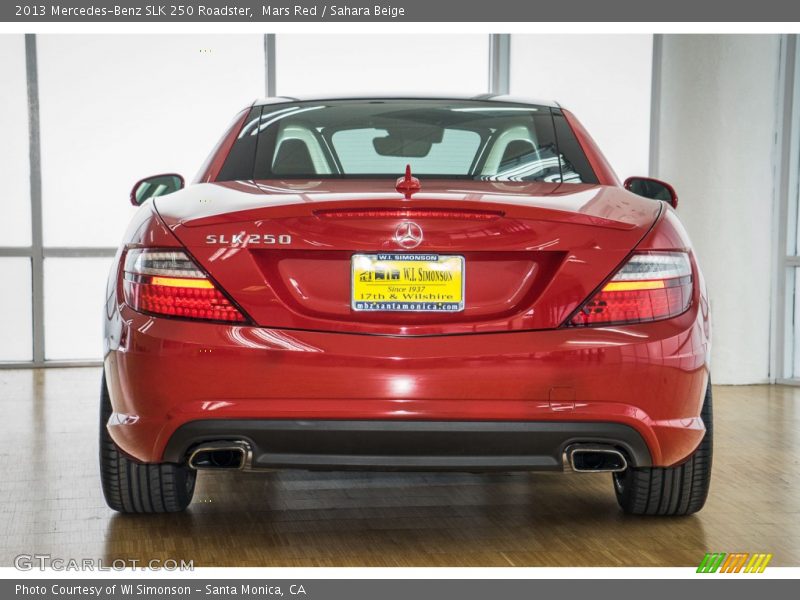 Mars Red / Sahara Beige 2013 Mercedes-Benz SLK 250 Roadster