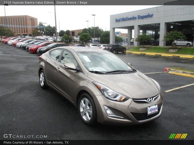 Desert Bronze / Beige 2016 Hyundai Elantra Value Edition