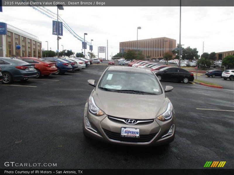 Desert Bronze / Beige 2016 Hyundai Elantra Value Edition