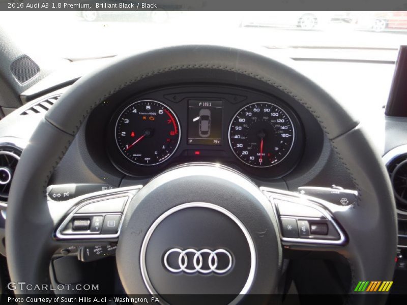Brilliant Black / Black 2016 Audi A3 1.8 Premium