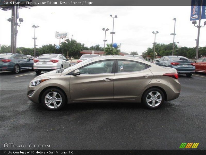 Desert Bronze / Beige 2016 Hyundai Elantra Value Edition