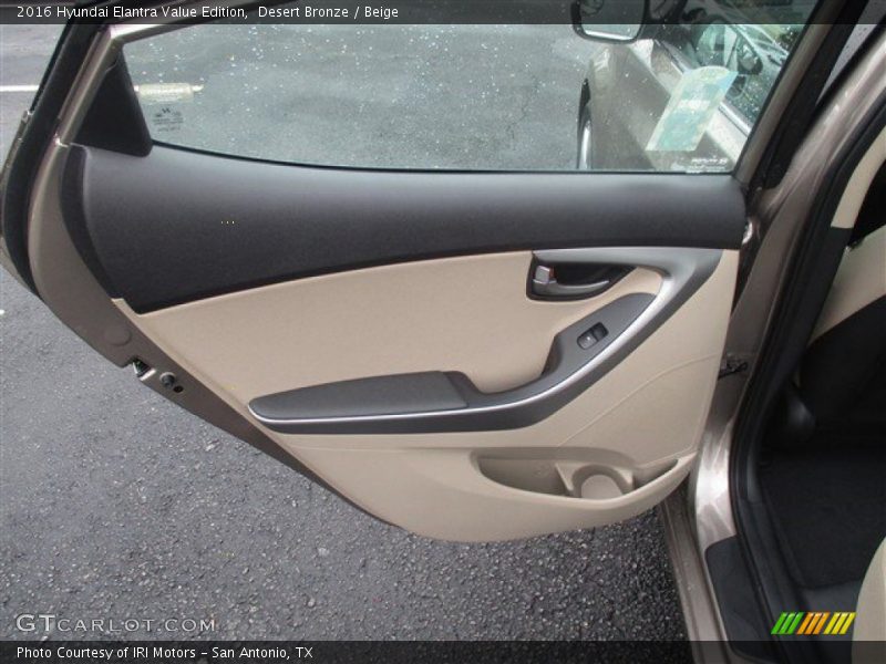 Desert Bronze / Beige 2016 Hyundai Elantra Value Edition