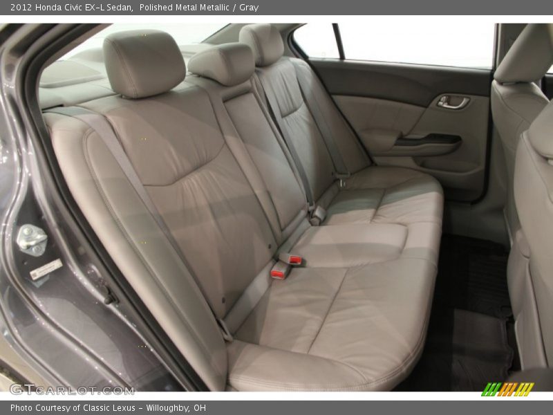Polished Metal Metallic / Gray 2012 Honda Civic EX-L Sedan