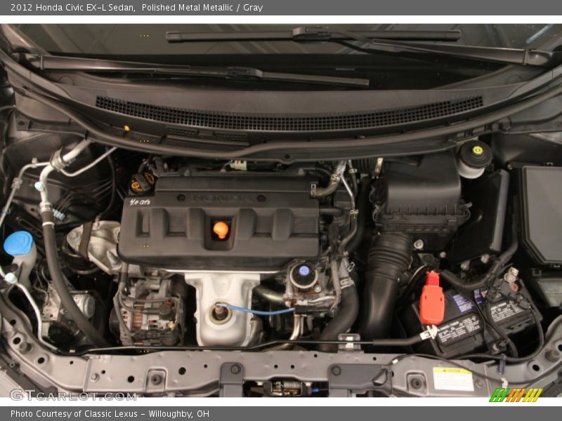 Polished Metal Metallic / Gray 2012 Honda Civic EX-L Sedan