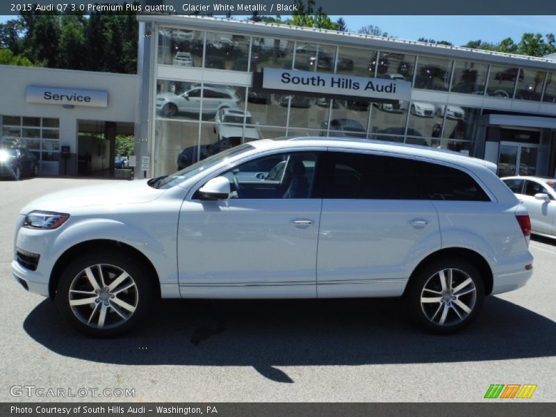 Glacier White Metallic / Black 2015 Audi Q7 3.0 Premium Plus quattro