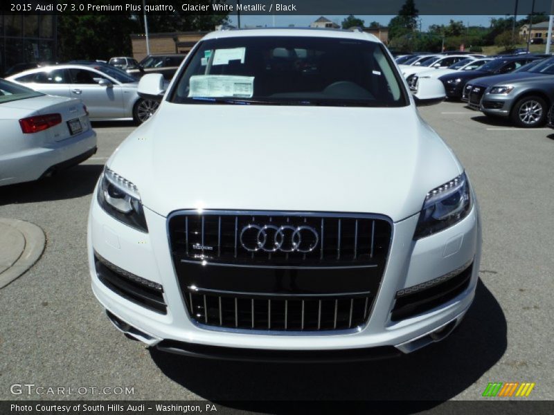 Glacier White Metallic / Black 2015 Audi Q7 3.0 Premium Plus quattro