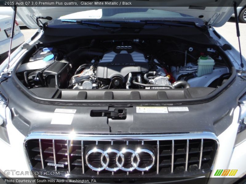Glacier White Metallic / Black 2015 Audi Q7 3.0 Premium Plus quattro