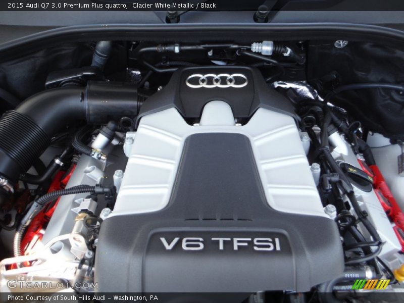 Glacier White Metallic / Black 2015 Audi Q7 3.0 Premium Plus quattro