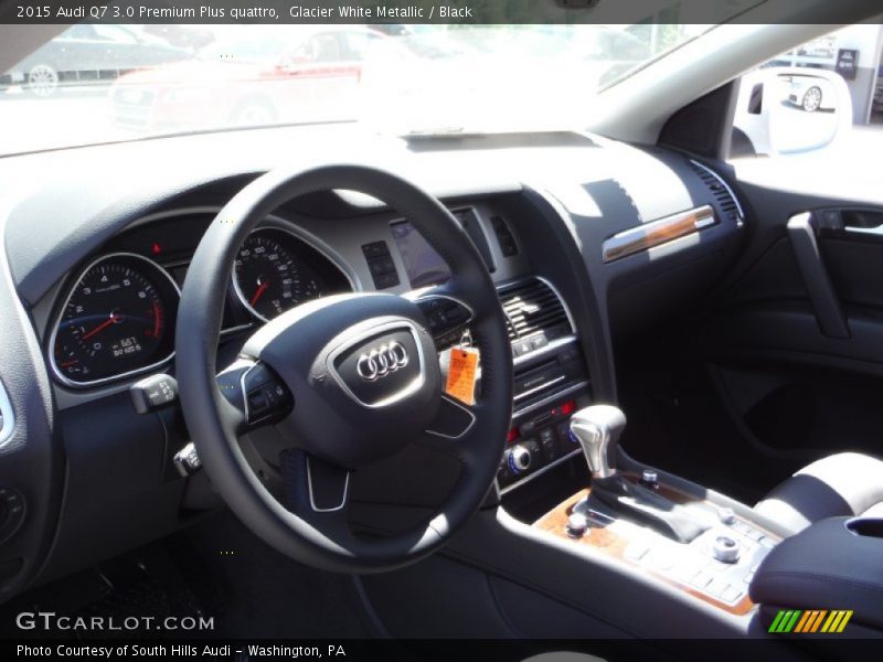 Glacier White Metallic / Black 2015 Audi Q7 3.0 Premium Plus quattro