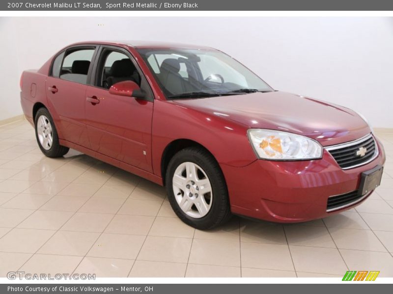 Sport Red Metallic / Ebony Black 2007 Chevrolet Malibu LT Sedan