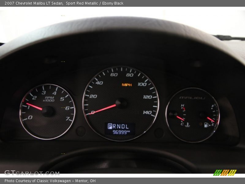 Sport Red Metallic / Ebony Black 2007 Chevrolet Malibu LT Sedan