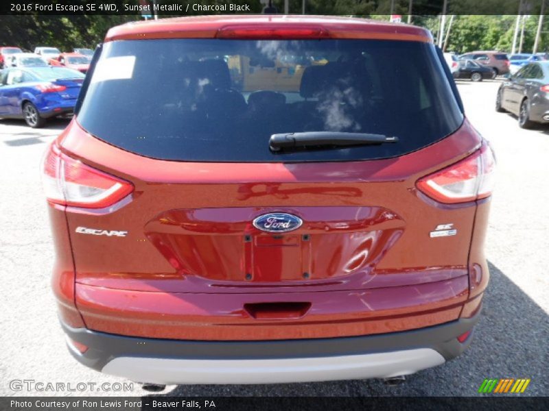 Sunset Metallic / Charcoal Black 2016 Ford Escape SE 4WD