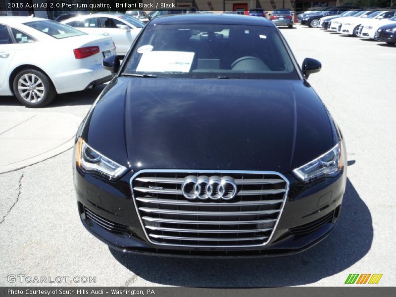 Brilliant Black / Black 2016 Audi A3 2.0 Premium quattro