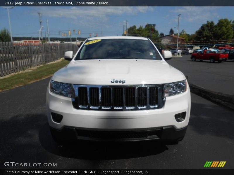 Stone White / Black 2012 Jeep Grand Cherokee Laredo 4x4