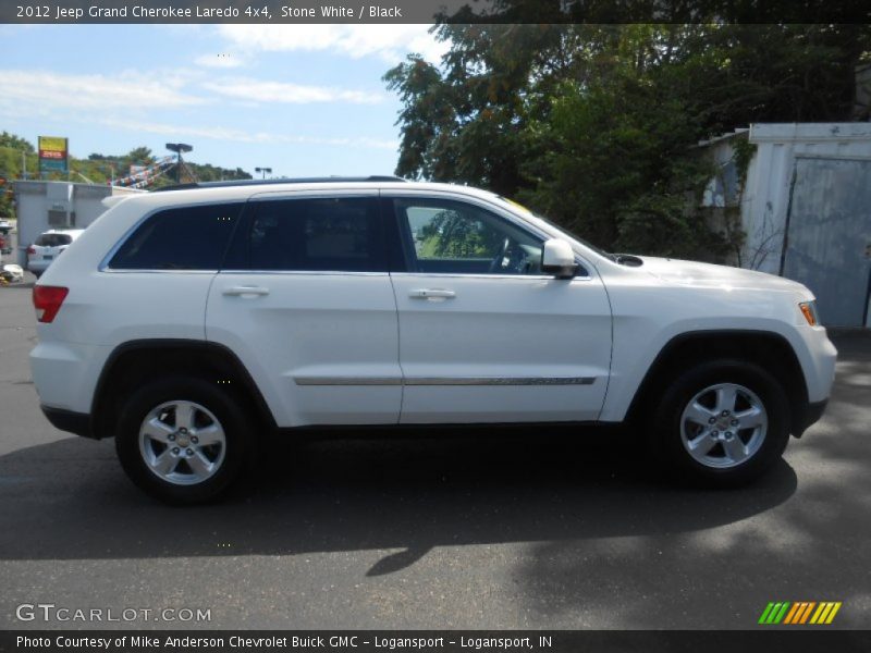 Stone White / Black 2012 Jeep Grand Cherokee Laredo 4x4