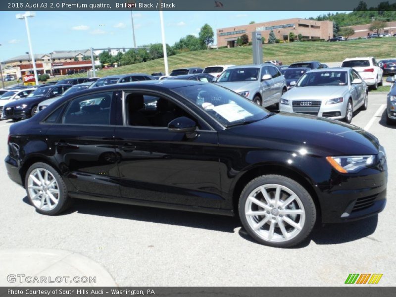 Brilliant Black / Black 2016 Audi A3 2.0 Premium quattro
