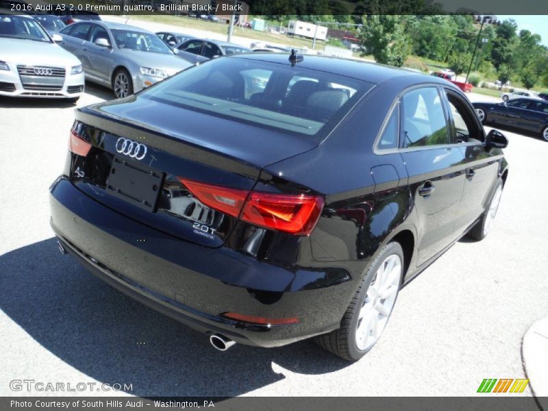 Brilliant Black / Black 2016 Audi A3 2.0 Premium quattro