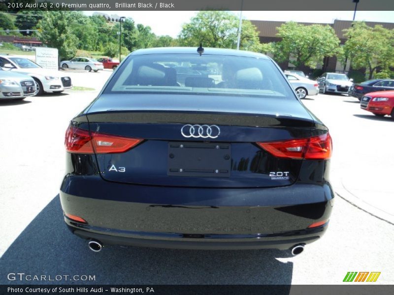 Brilliant Black / Black 2016 Audi A3 2.0 Premium quattro