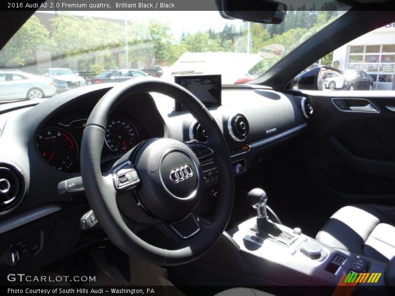 Brilliant Black / Black 2016 Audi A3 2.0 Premium quattro