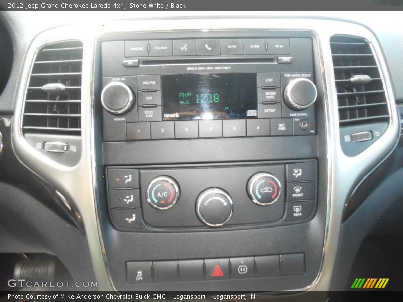 Stone White / Black 2012 Jeep Grand Cherokee Laredo 4x4