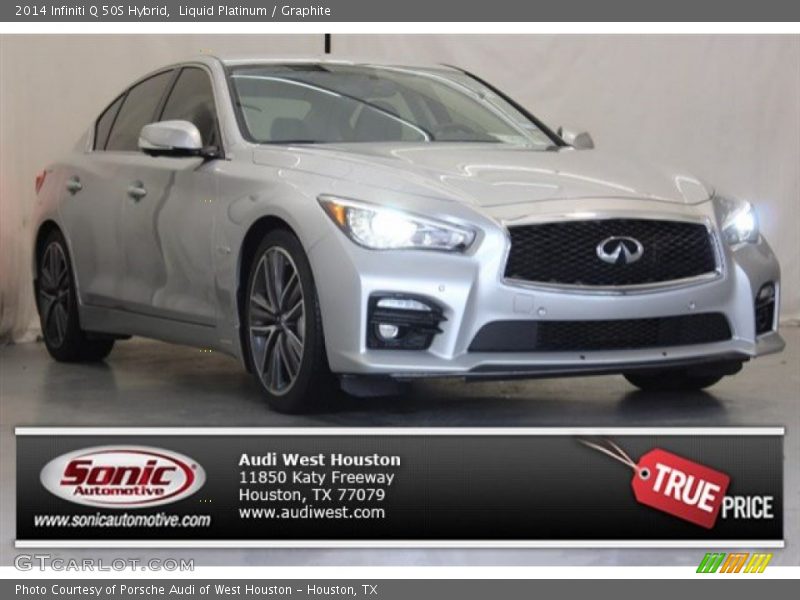 Liquid Platinum / Graphite 2014 Infiniti Q 50S Hybrid