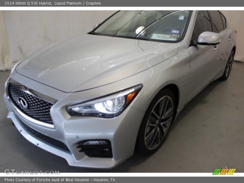Liquid Platinum / Graphite 2014 Infiniti Q 50S Hybrid