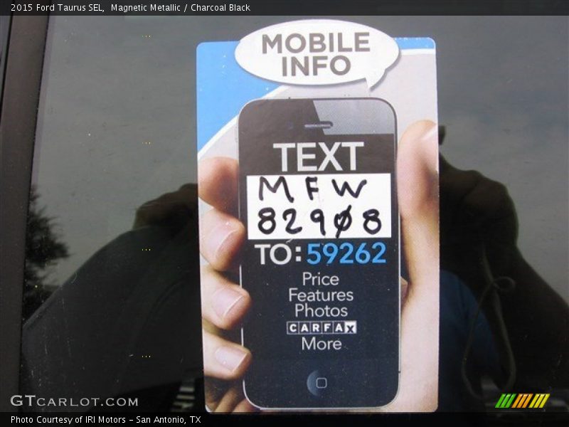 Magnetic Metallic / Charcoal Black 2015 Ford Taurus SEL