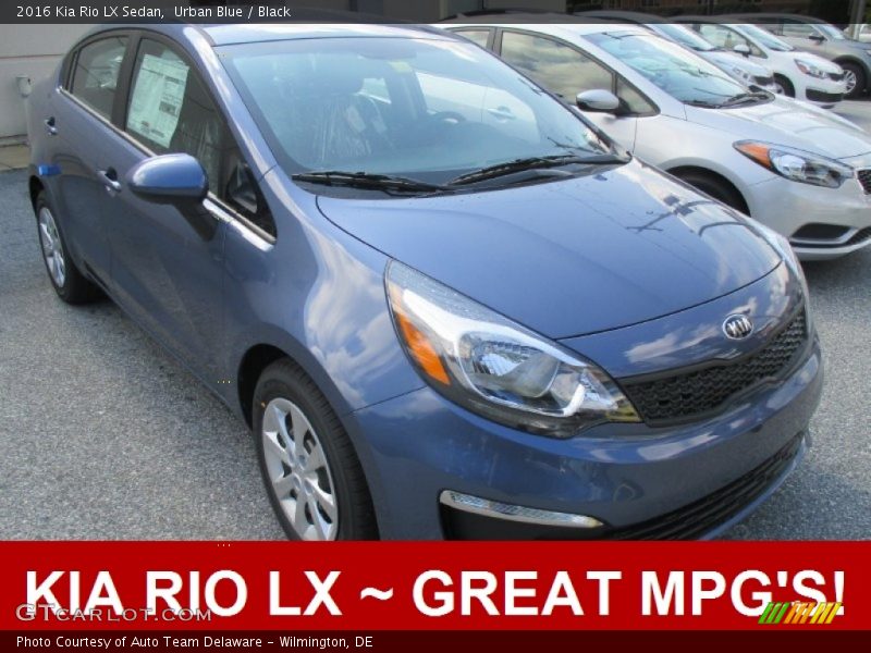 Urban Blue / Black 2016 Kia Rio LX Sedan