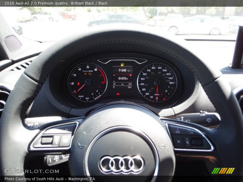 Brilliant Black / Black 2016 Audi A3 2.0 Premium quattro