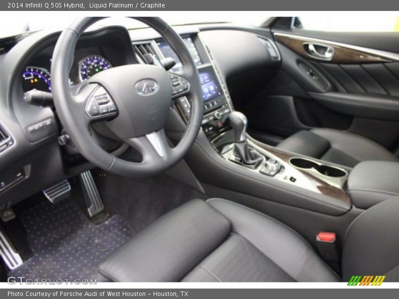 Liquid Platinum / Graphite 2014 Infiniti Q 50S Hybrid