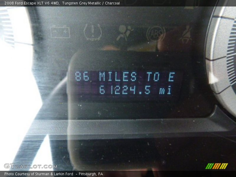Tungsten Grey Metallic / Charcoal 2008 Ford Escape XLT V6 4WD