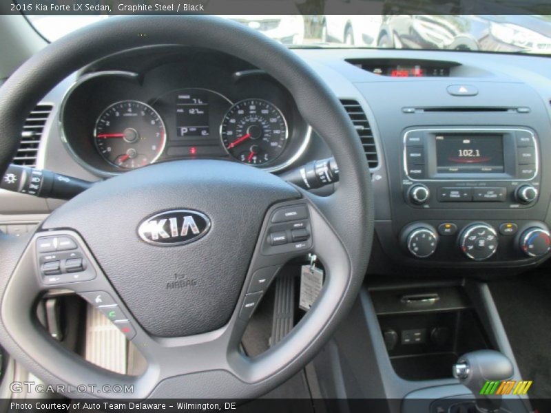 Graphite Steel / Black 2016 Kia Forte LX Sedan