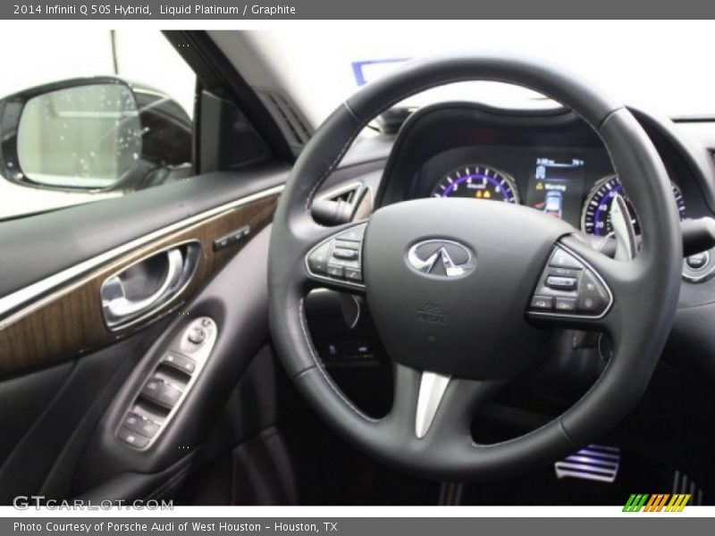 Liquid Platinum / Graphite 2014 Infiniti Q 50S Hybrid