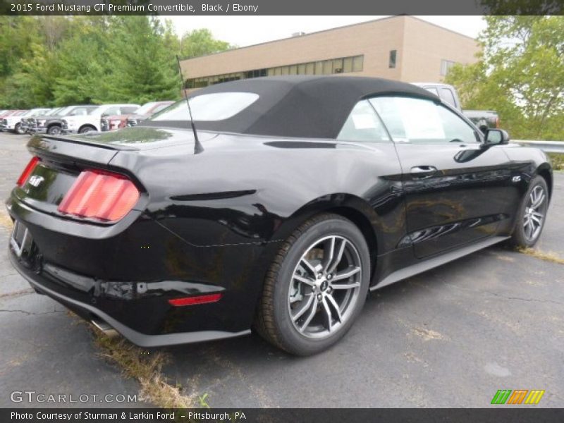 Black / Ebony 2015 Ford Mustang GT Premium Convertible