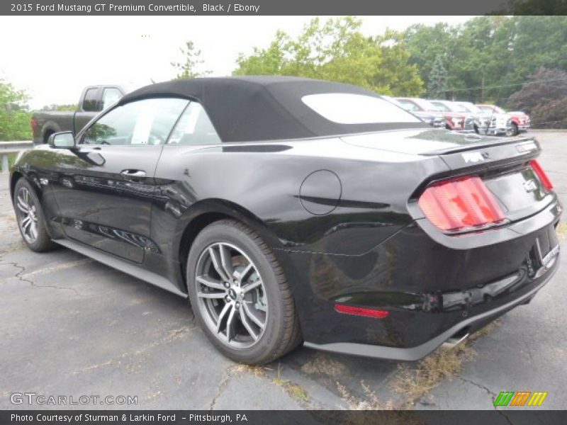 Black / Ebony 2015 Ford Mustang GT Premium Convertible
