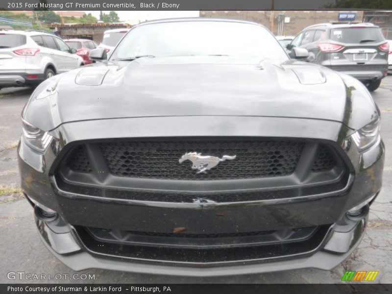 Black / Ebony 2015 Ford Mustang GT Premium Convertible