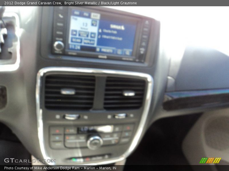 Bright Silver Metallic / Black/Light Graystone 2012 Dodge Grand Caravan Crew