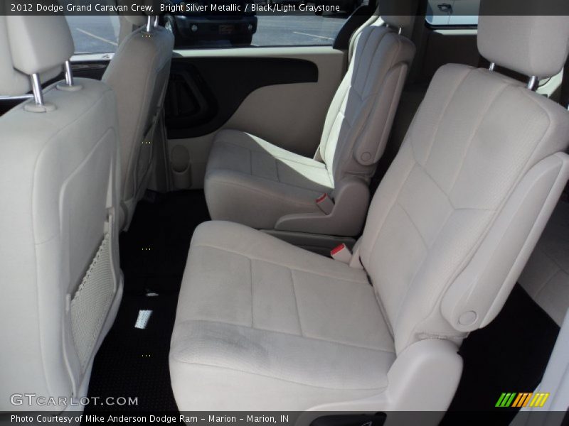 Bright Silver Metallic / Black/Light Graystone 2012 Dodge Grand Caravan Crew
