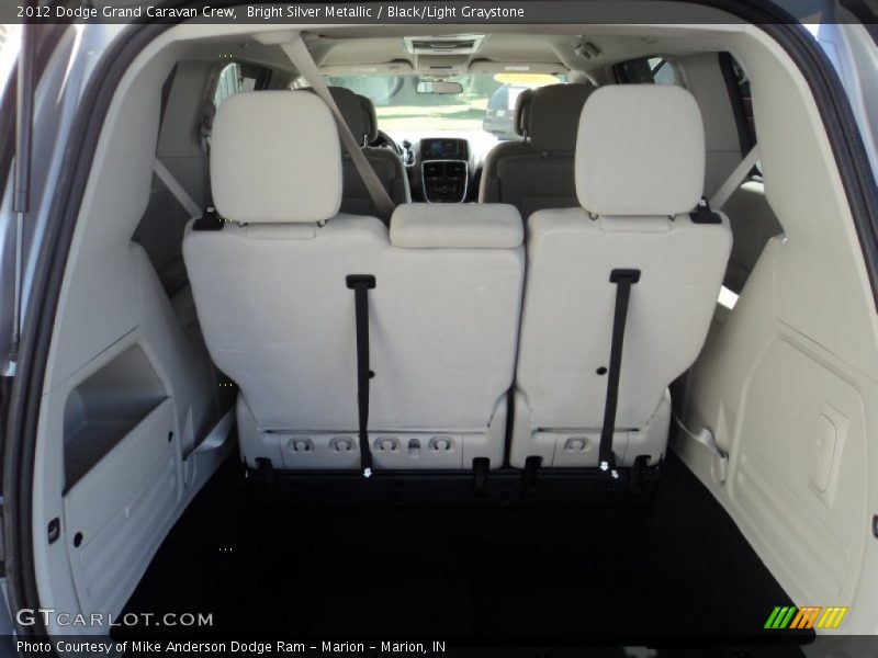 Bright Silver Metallic / Black/Light Graystone 2012 Dodge Grand Caravan Crew